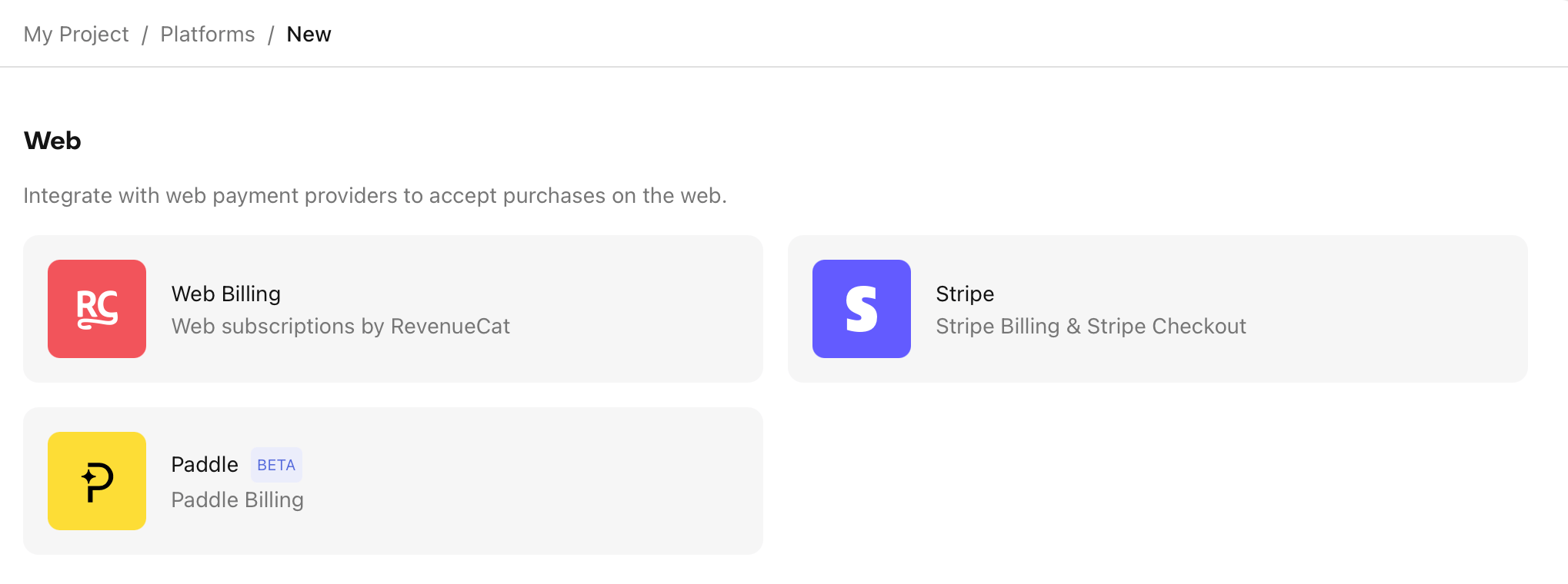 Add Web Platform