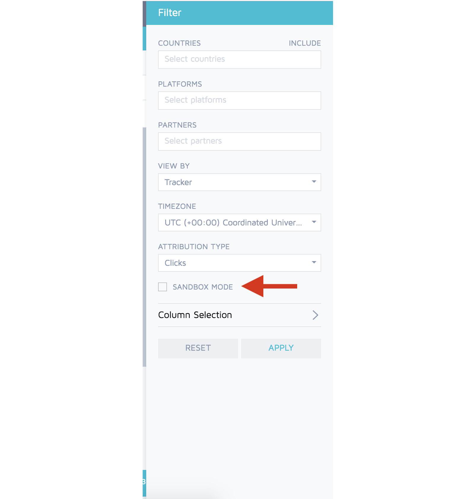 Use the &quot;SANDBOX MODE&quot; filter in Adjust to see sandbox events from RevenueCat
