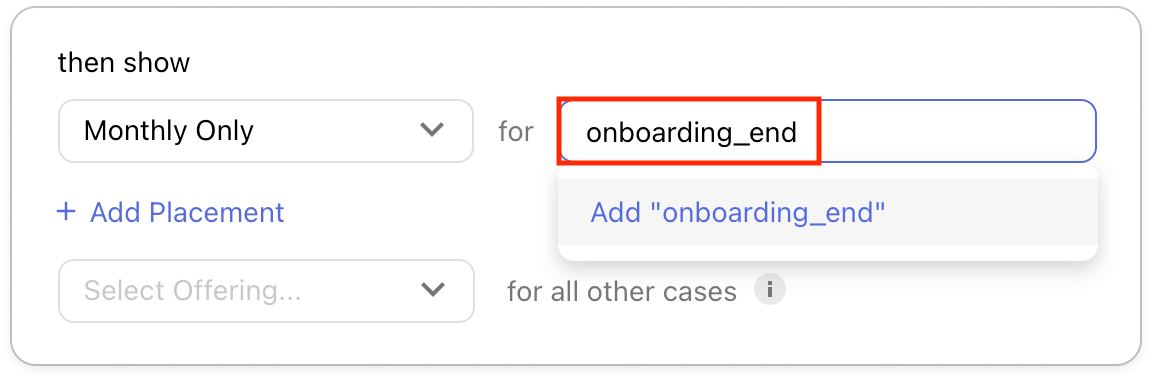 onboarding_end Placement