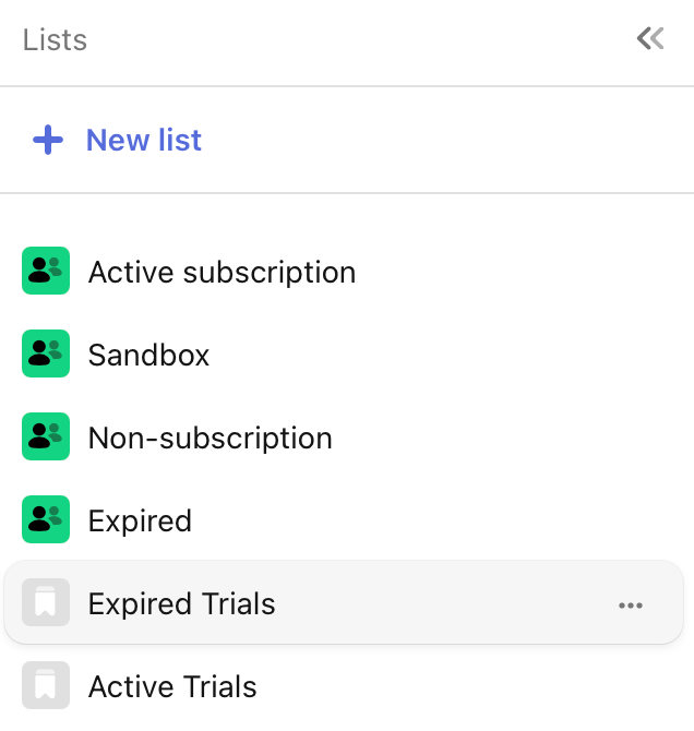 Custom lists