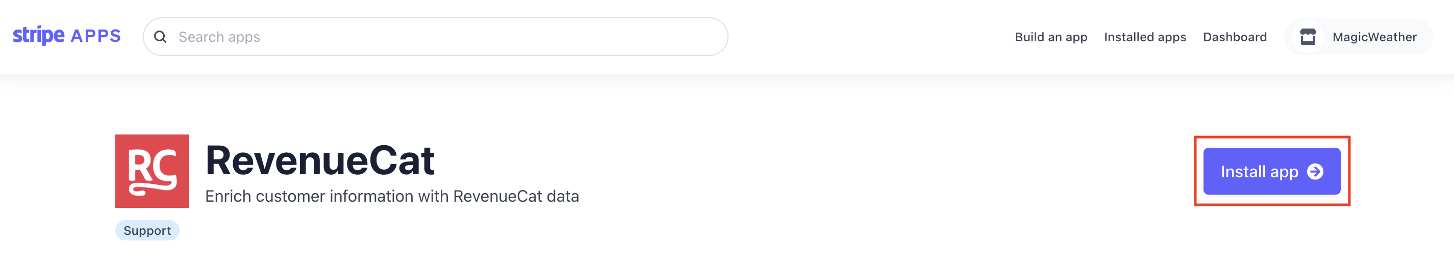 Install app