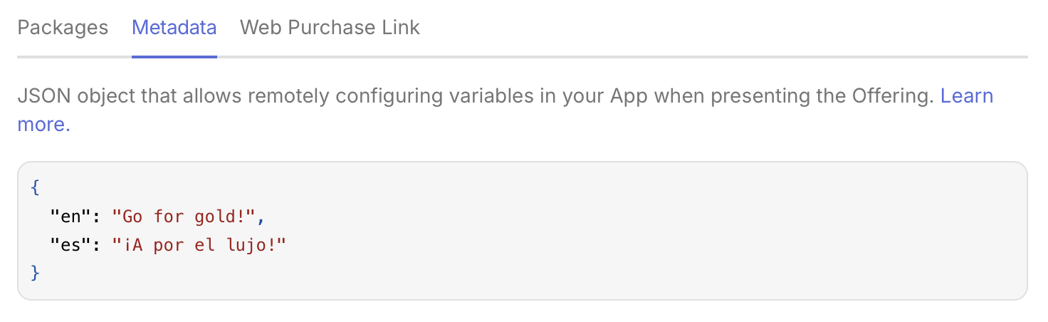 Language Metadata