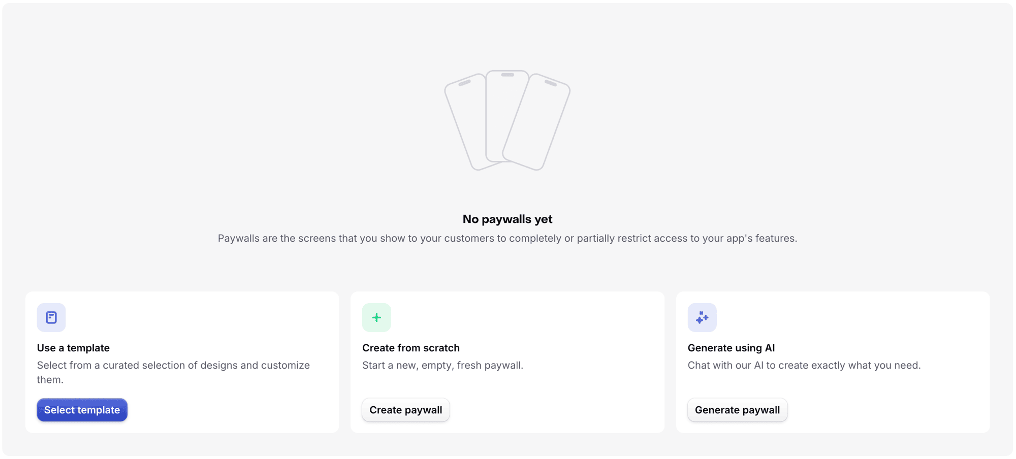 Create new paywall