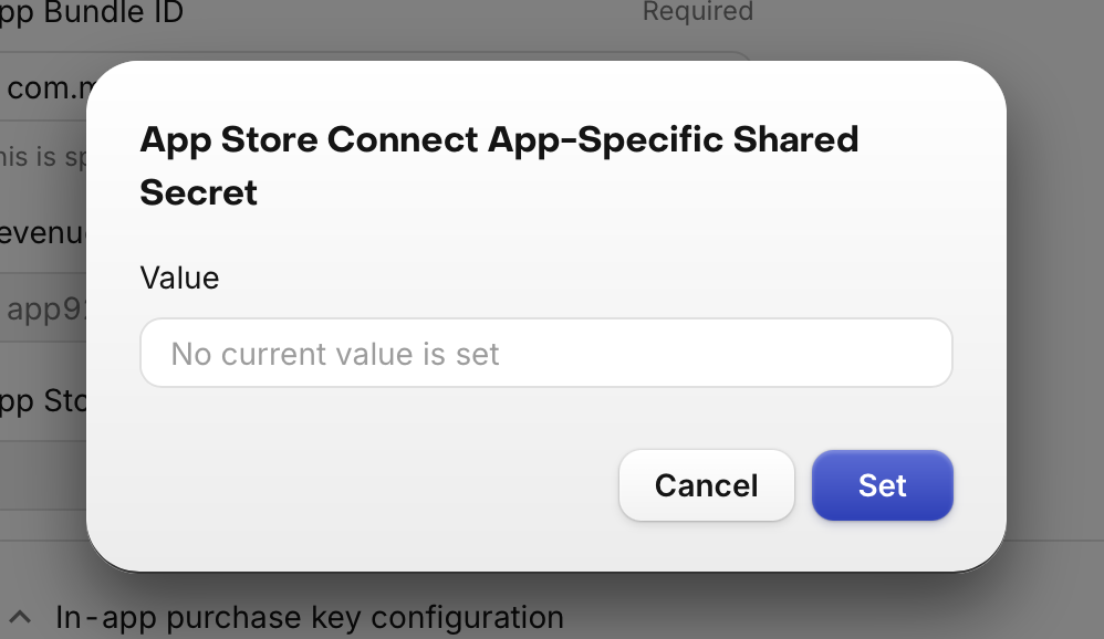 Shared secret input