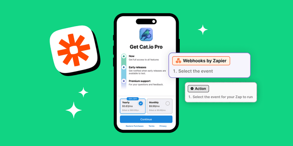 How to build a Blinkist-style paywall using RevenueCat webhooks and Zapier