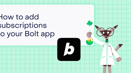 How to add subscriptions to a Bolt app